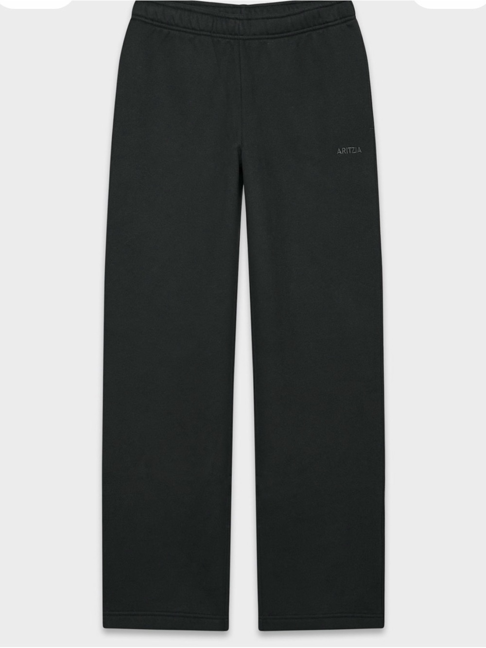 Aritzia Black Straight-Leg Sweatpants